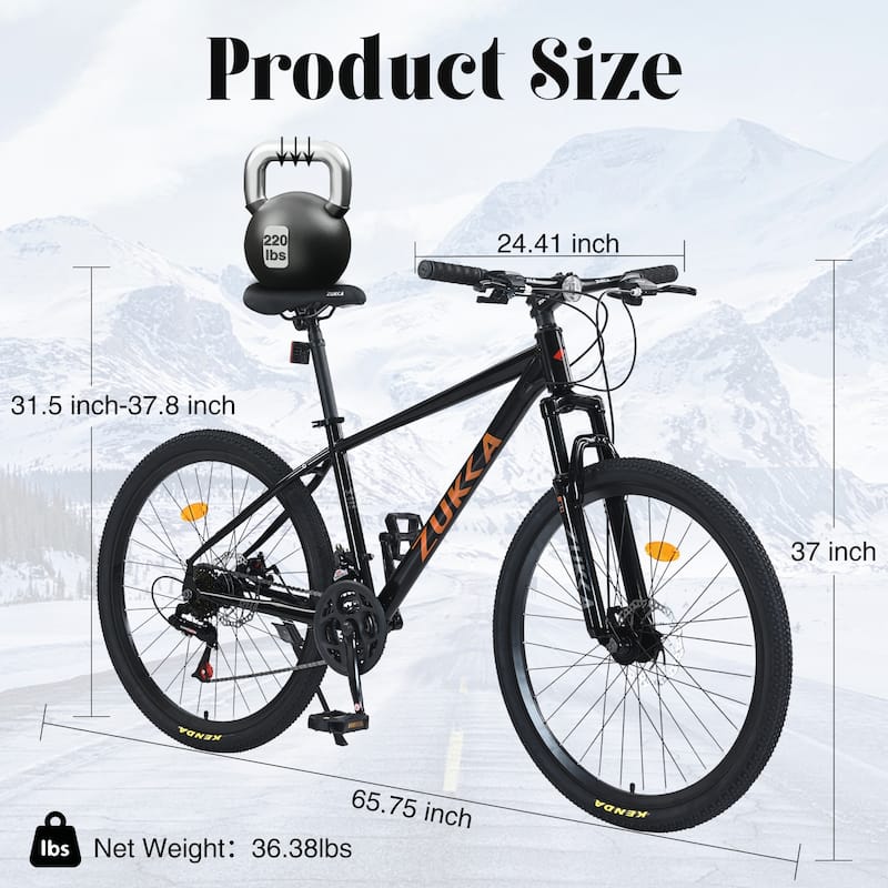Mountain Bike 26 inch 24 Speed Suspension Fork KENDA Tires