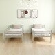 preview thumbnail 2 of 9, Grey+Silver Twin over Twin Size Metal Bunk Bed with Ladder and high Guardrail, Able to Split, Metal Bunk Bed, Storage Space