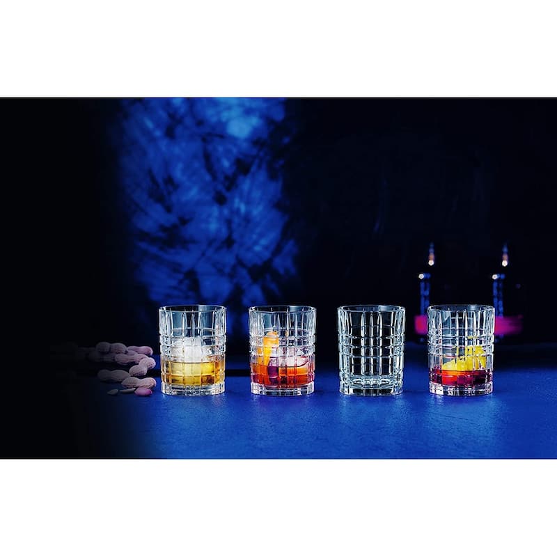 Nachtmann Set of 4 Square Series Whisky Glasses - 12.16 oz.