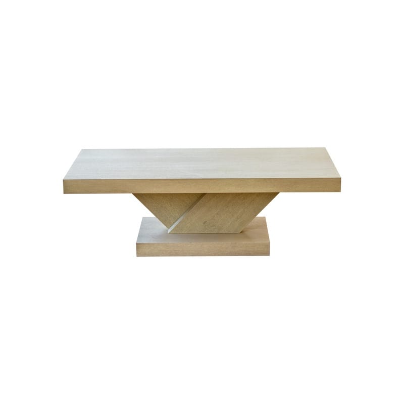 Modern 47" Cross Leg Coffee Table with Sturdy X-Shape Design and Solid Wood Veneer for Living Room