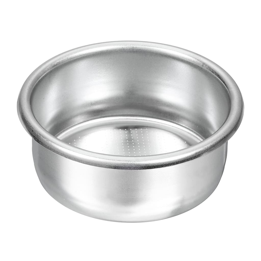 54mm Coffee Filter Basket, 2-Cup Stainless Steel Espresso Coffee Machine Bowl - Silver