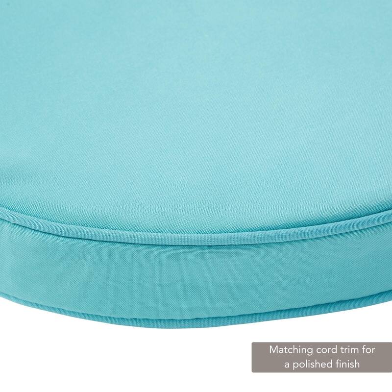 Greendale Home Fashions 18" Round Outdoor Chair Pad (Set of 2)
