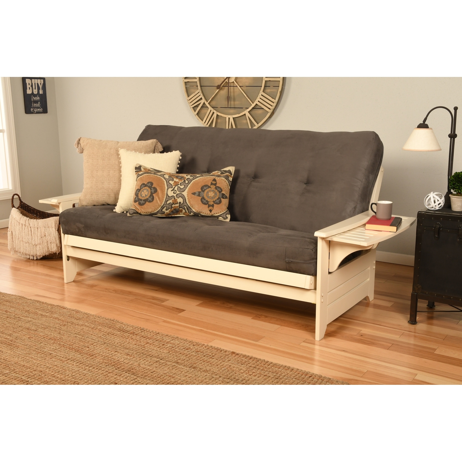 White wood sale futon