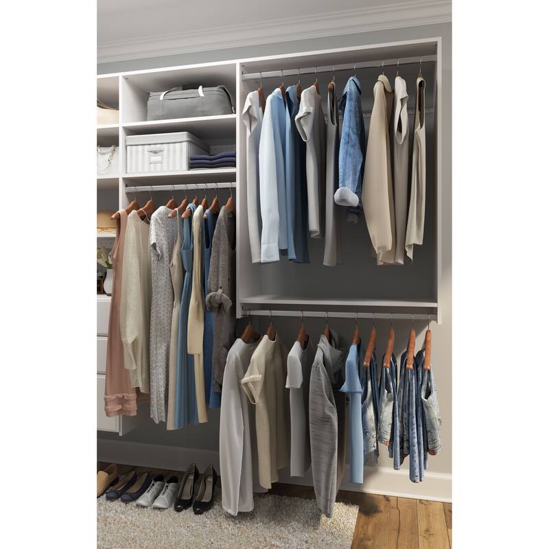 Easy Track Ultimate Corner Laminate Closet Kit