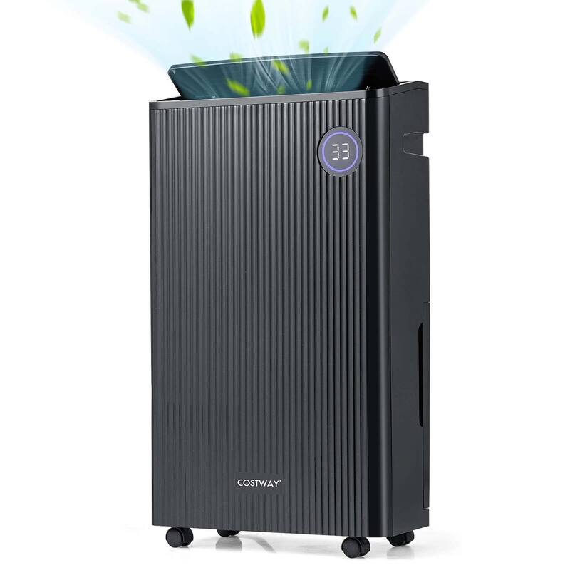 Costway 4500 Sq. Ft Dehumidifier for Basement with 4 Modes 3-Color - See Details - Black