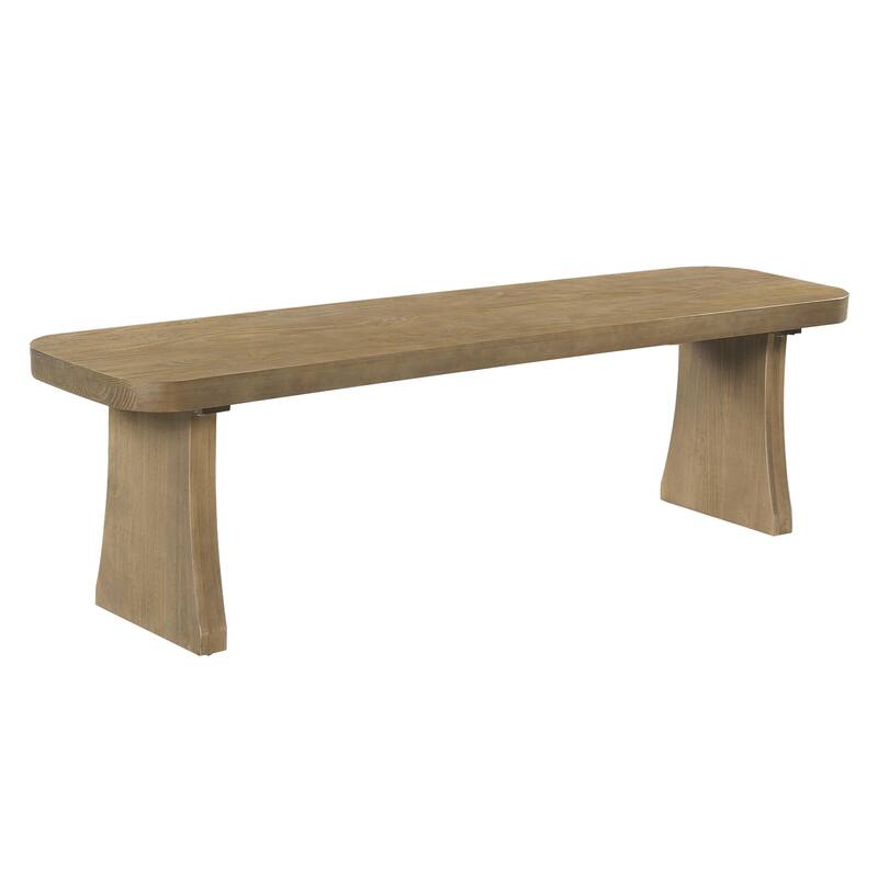 Christopher Knight Home - Pine Wood Dining Bench with Flared Legs
