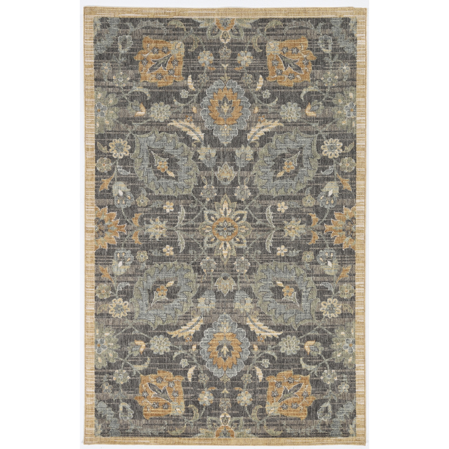 Copper Grove Wool Distressed Traditional Wool Area Rug