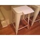24-inch White Metal Counter Stools (Set of 2)