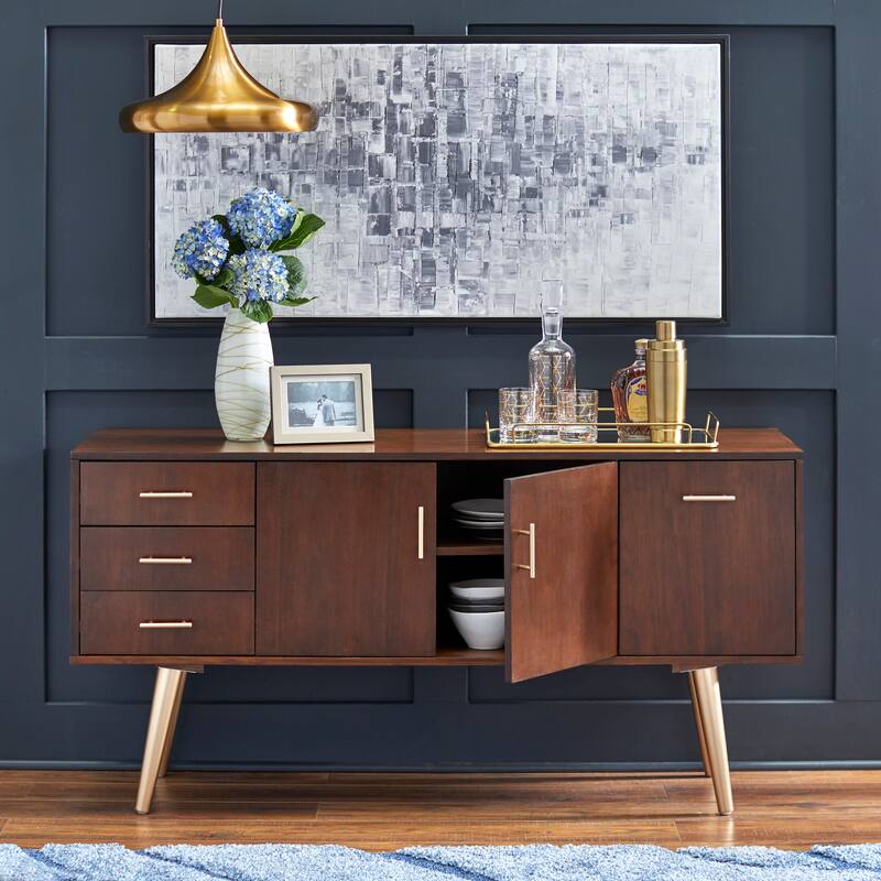 Simple Living Maura Mid-Century Modern 3-drawer Buffet