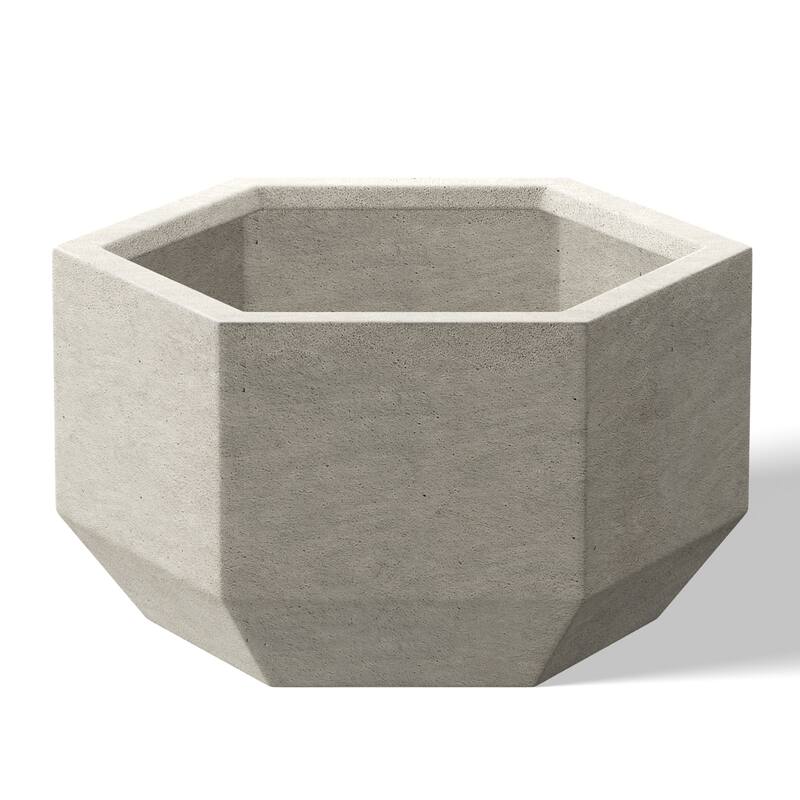 Concrete Geometric Plant Pots / Large Indoor and Outdoor flower Planters