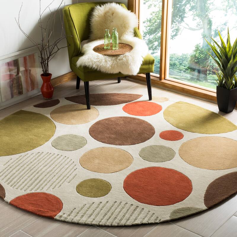 SAFAVIEH Handmade Modern Art Oprea Modern Polyester Rug