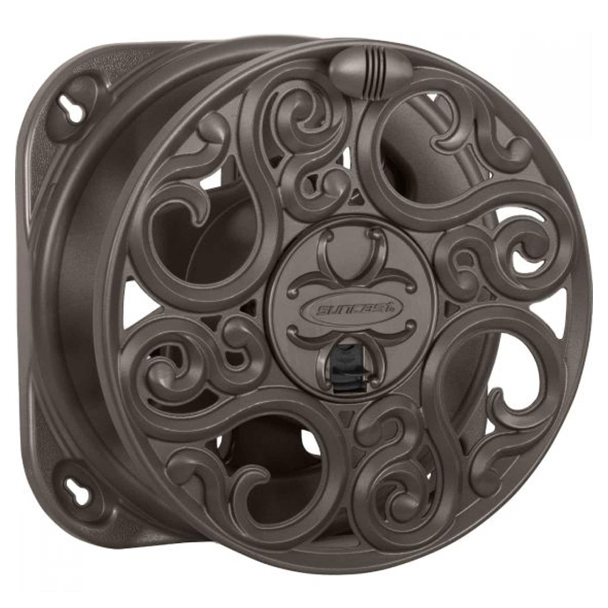 Suncast Sidewinder 60 Foot Side Scroll Decorative Wall Mount Hose Reel,  Bronze - 2 - On Sale - Bed Bath & Beyond - 35609631