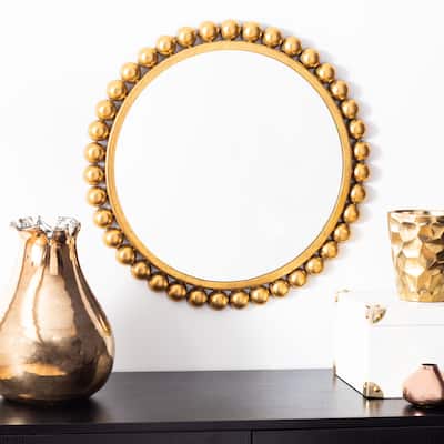 SAFAVIEH Carlee 21-inch Gold Round Mirror - 21" W x 1.5" L x 21" H - 21Wx2Dx21H