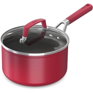 Ninja Foodi Neverstick Vivid 2 1/2-Quart Saucepan With Glass Lid