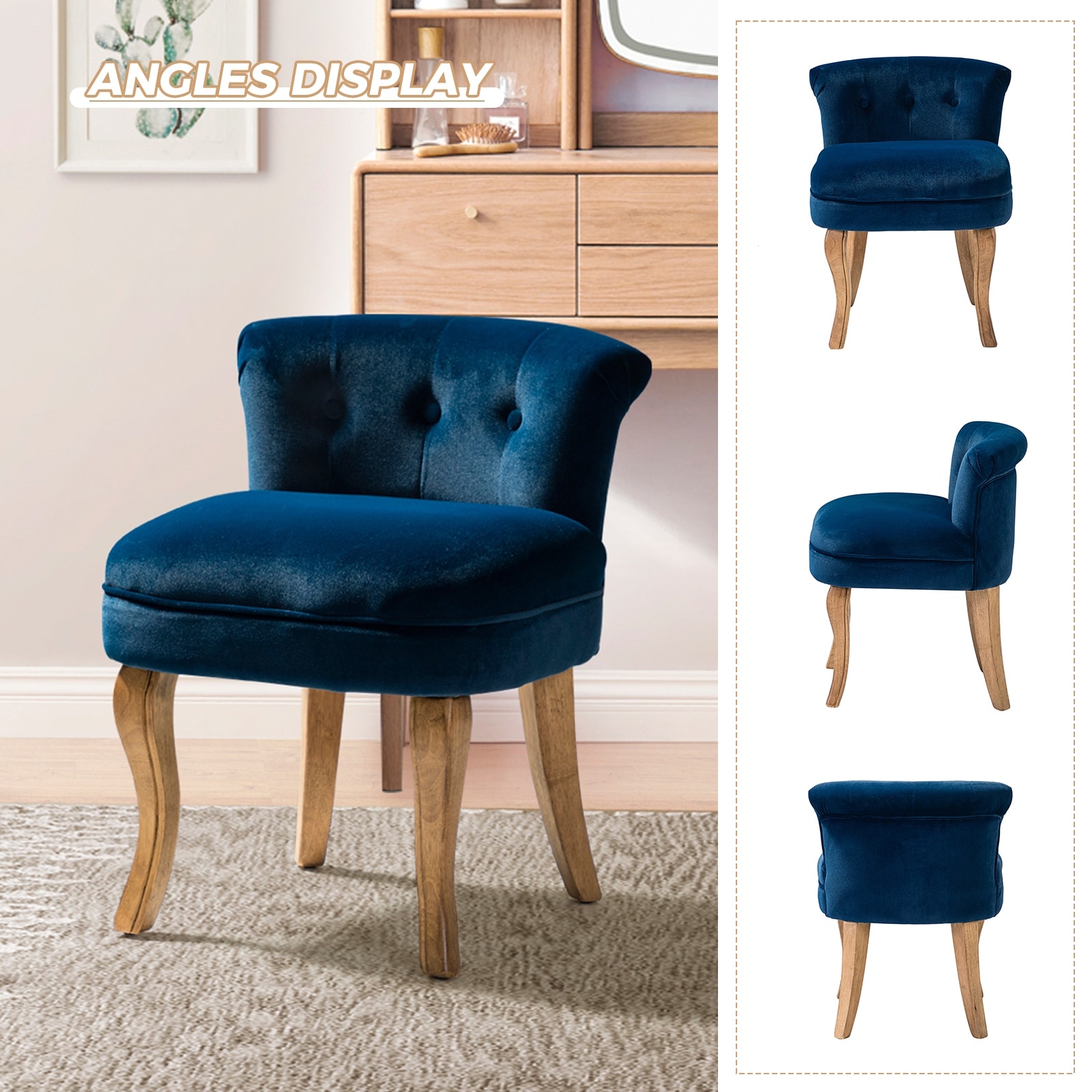 Tufted vanity ottoman 2025