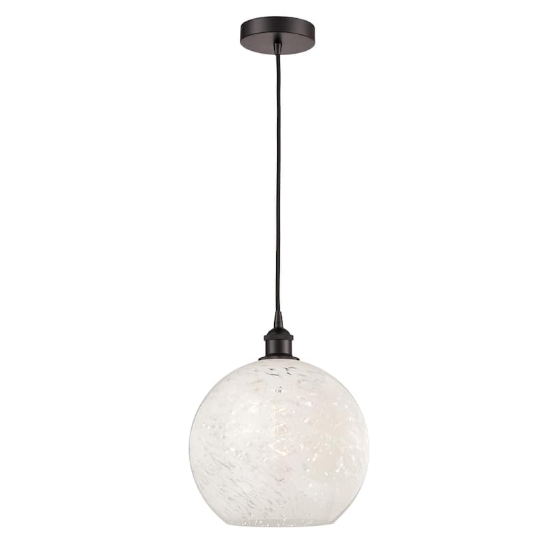 Innovations Lighting 616-1P 14 12 White Mouchette Pendant White