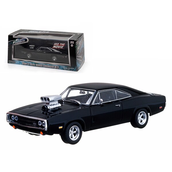 Dom\'s 1970 Dodge Charger Black The Fast and The Furious Movie (2001) 1/43 Diecast Car Model by Greenlight