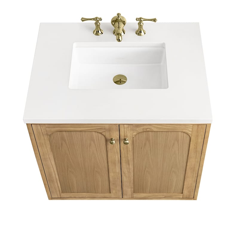James Martin Vanities Laurent 30" Single Vanity, Light Natural Oak