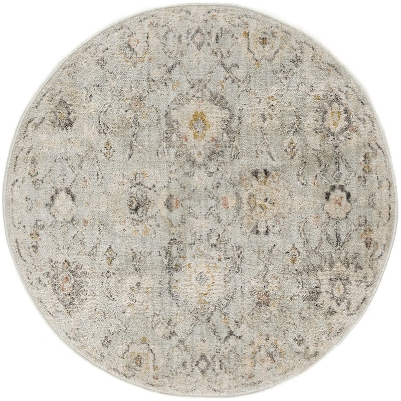 Nourison Oushak Home Indoor Persian Area Rug - 7'10" x Round - Mint