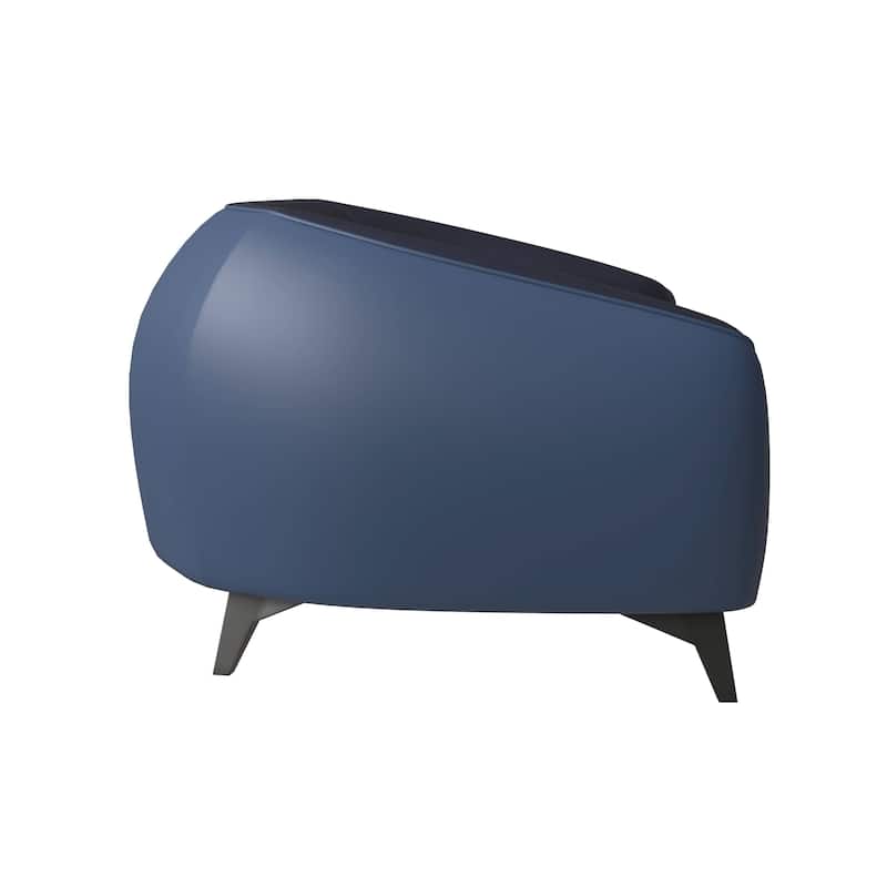 Single-Seater Sofa Armchair Upholstered in Vegan Leather with Metal Legs Opula Series by LeisureMod