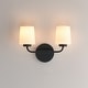 preview thumbnail 10 of 9, Maxim 12692WT Durham 2 Light 10" Tall Wall Sconce