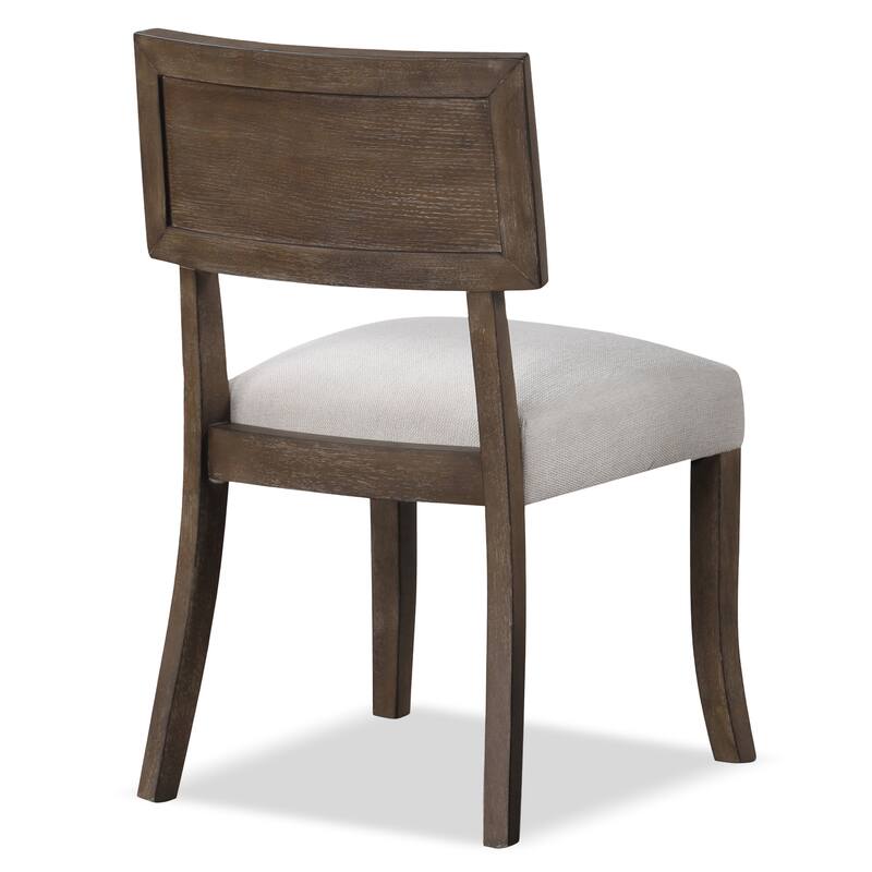 Furniture of America Evangeline Modern Dark Walnut Solid Wood Side Chairs (Set of 2)
