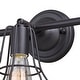 preview thumbnail 9 of 9, Clybourn 3-Light 23 in. W Oil Rubbed Bronze Bathroom Vanity Lighting Fixture, Adjustable Wire Cage Shade, LED Compatible Wall Lt