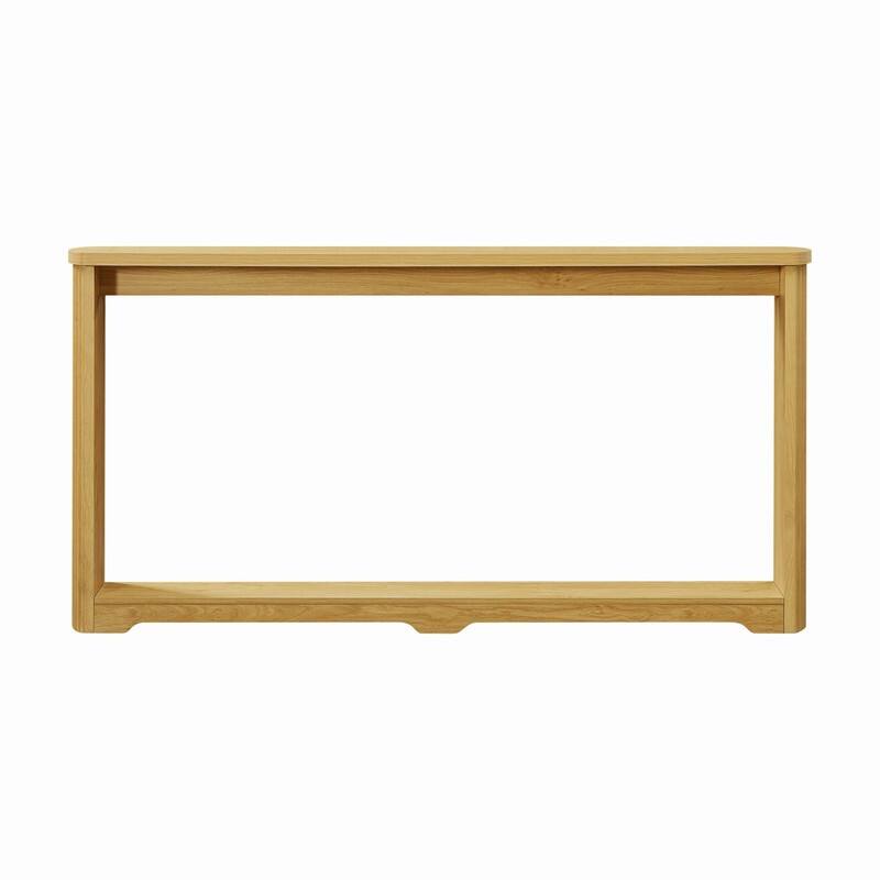 70.1" Narrow Wooden Sofa Table with Corrugated Texture for Entranceways and Living Room Décor
