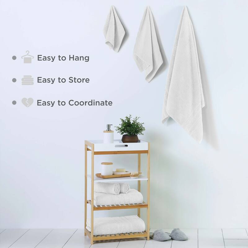 Martex Ultimate Performance Cotton Low-Lint Soft Absorbent Towel Set