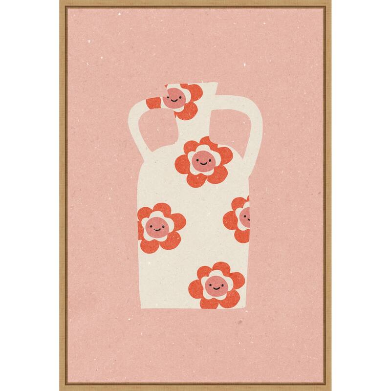 Vase No. 2 by Nktn (23 x 33 in.), Framed Canvas Wall Art Print