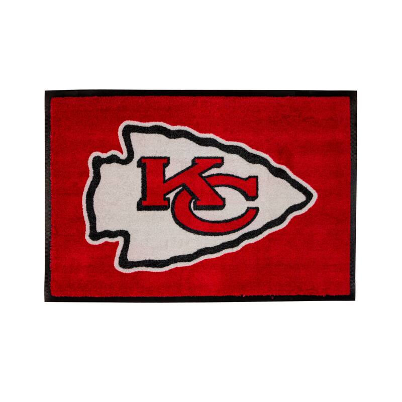 Nylon Indoor/Outdoor Entryway Door Mat, Kansas City Chiefs - 2' x 3'