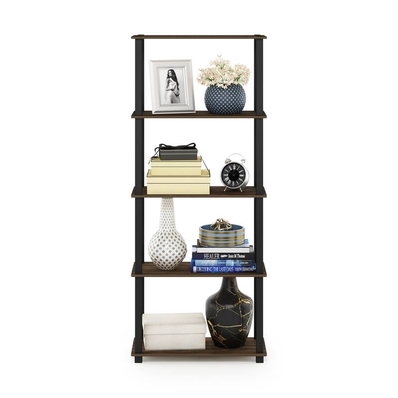 Furinno Turn-S-Tube 5-Tier Square Leg Multipurpose Display Rack