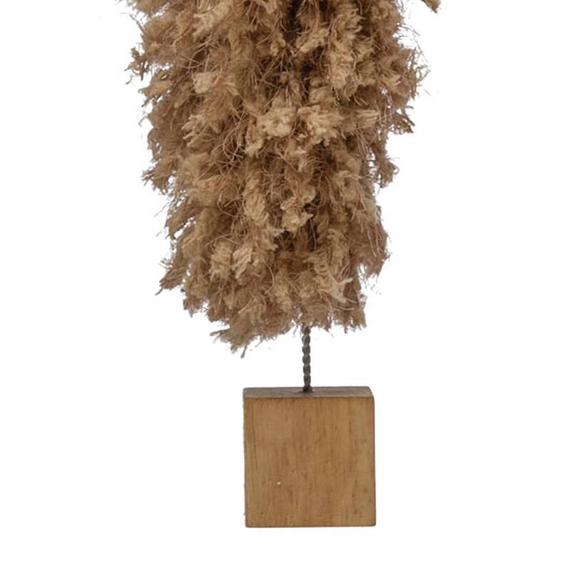 Fabric Yarn Tree with Wood Base