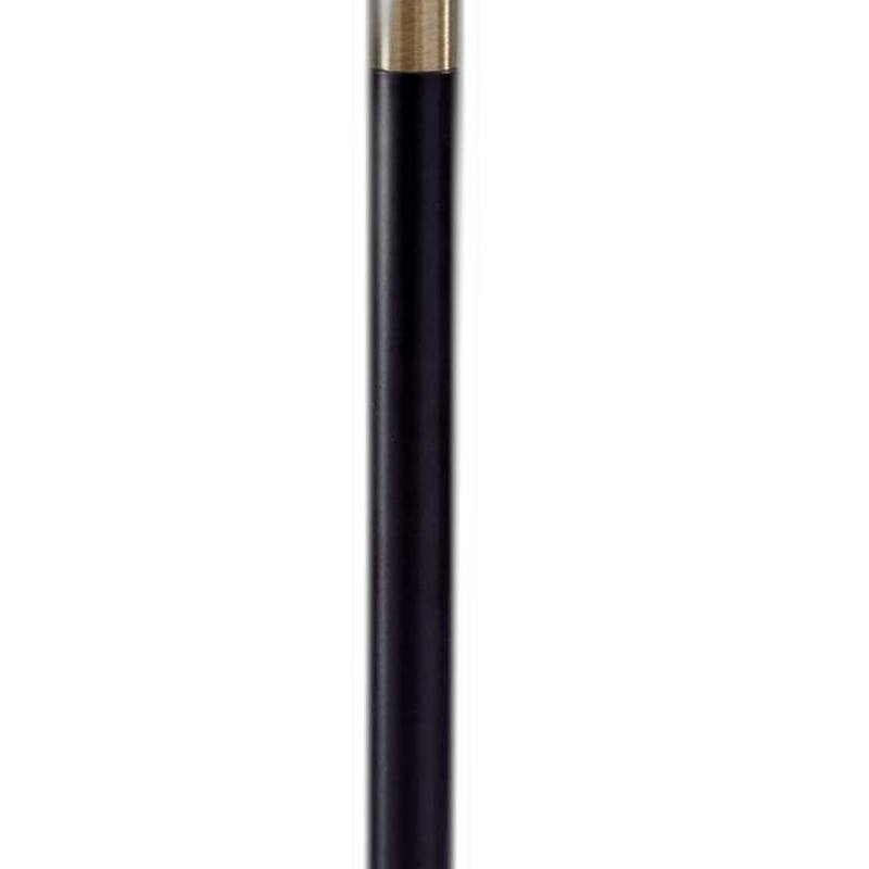 HomeRoots 27" Antiqued Brass Metal Table Lamp With Brown Drum Shade - 9.25