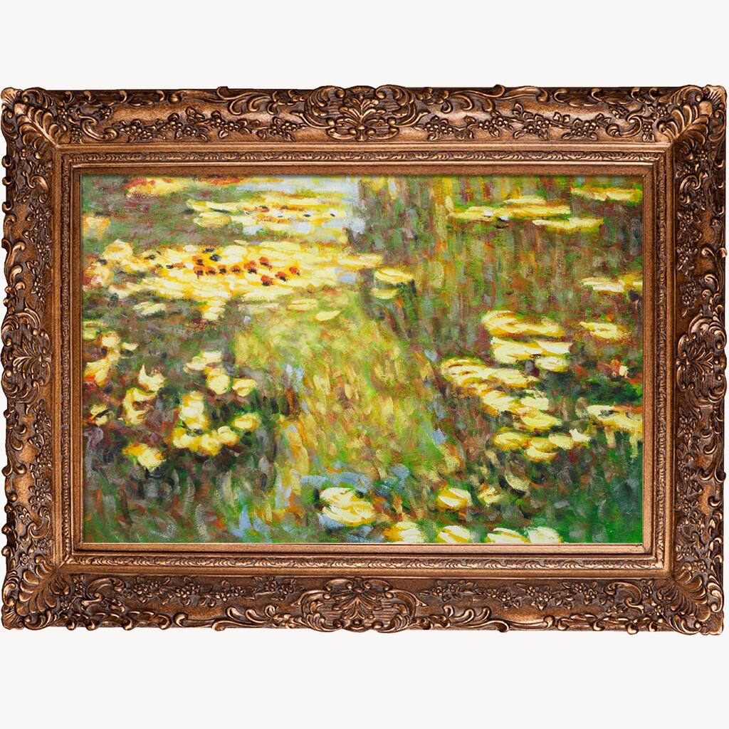 Claude Monet 'Water Lilies' Hand Painted Oil Reproduction