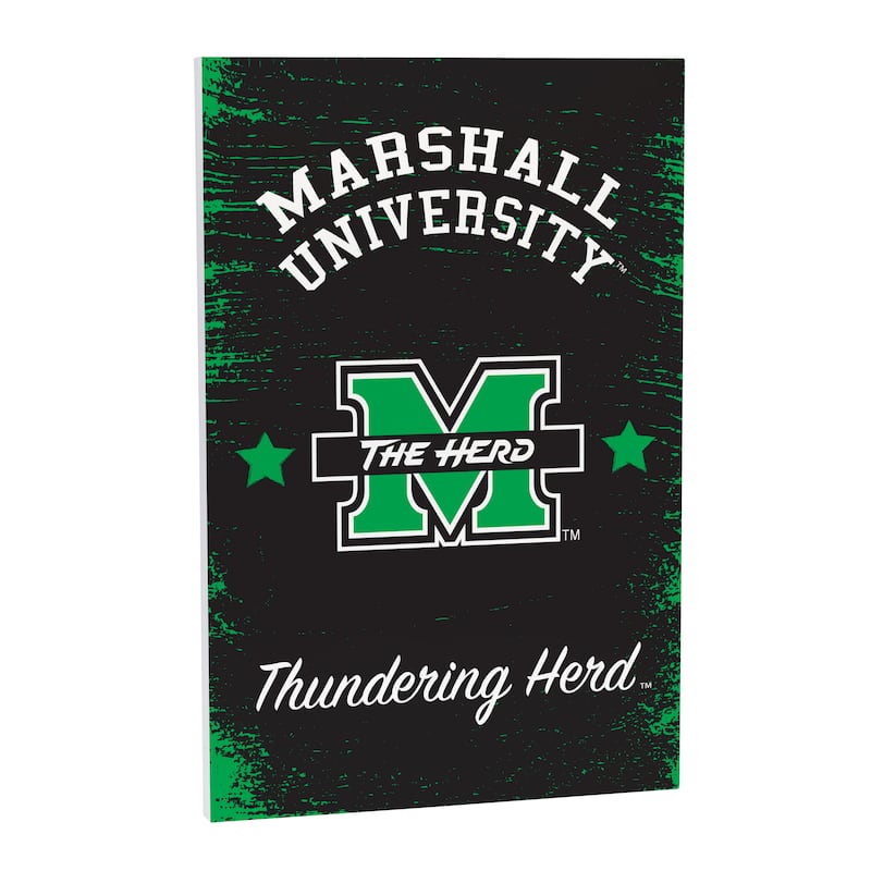 Marshall University Wooden Door Decor Wall Sign - Multi-Color