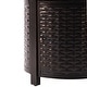 preview thumbnail 22 of 29, Round 34 in. x 34 in. Aluminum Propane Fire Pit Table with Glass Beads, Two Covers, Lid, 37,000 BTUs
