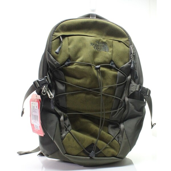 olive green north face backpack