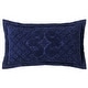preview thumbnail 69 of 79, Better Trends Ashton Collection in Medallion Design 100% Cotton Tufted Unique Luxurious Machine Washable Tumble Dry Navy - King Sham