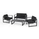 preview thumbnail 3 of 40, Navan Outdoor 4-piece Conversation Set by Christopher Knight Home