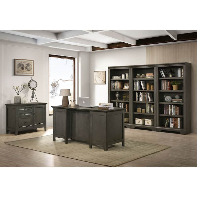 San Mateo Home Office 62" Wide Executive Desk with 7 Drawers