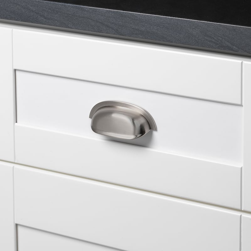 GlideRite 2.5-inch Satin Nickel Classic Bin Cabinet Pulls (Pack of 10) - 10 Pack