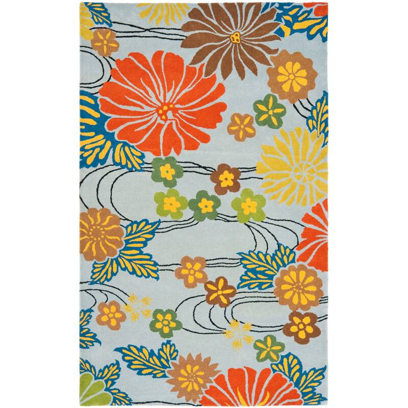 SAFAVIEH Handmade Soho Tess Floral N.Z. Wool Rug