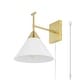 preview thumbnail 12 of 13, SAFAVIEH Velezia 13-inch Plug-in Wall Sconce with LED Bulb - 9.5 in. W x 12.5 D in. x 12 in. H