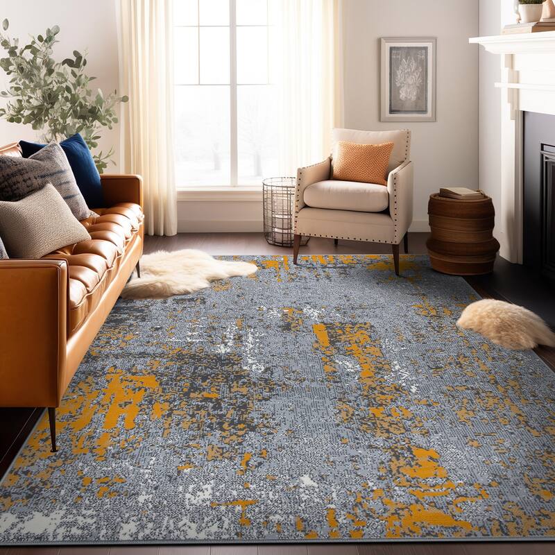 World Rug Gallery Modern Abstract Area Rug