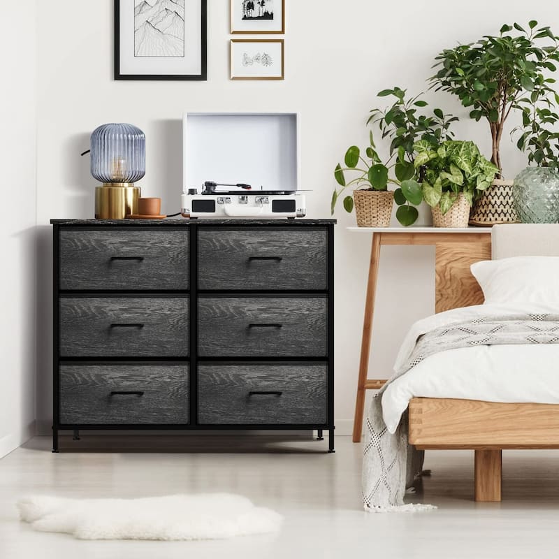 Dressers for Bedroom with 6 Drawers, Chest of Drawers for Bedroom