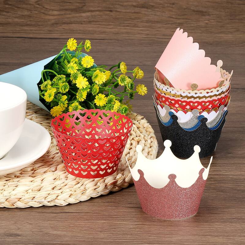 Cupcake Wrappers Paper, 50 Pack Baking Cups Standard Decoration