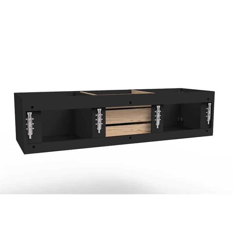 Alpine 60" Wall Mounted Bathroom Vanity (Base Only)
