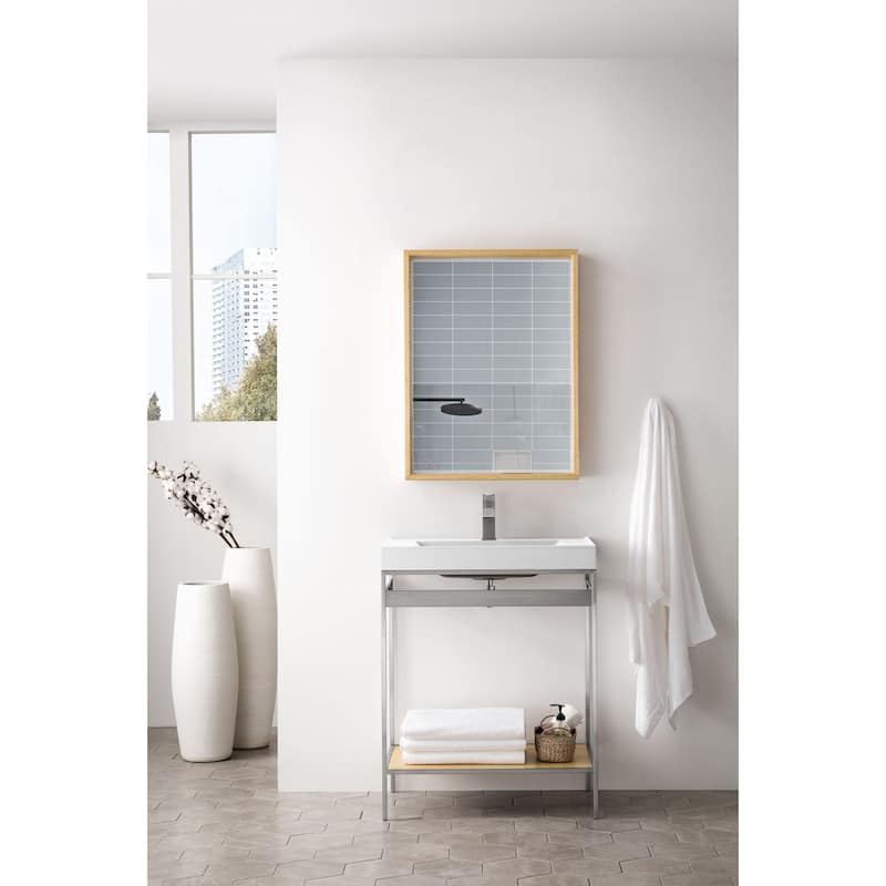 James Martin Vanities Milan 31-1/2" x 23-5/8" Framed Bathroom Mirror