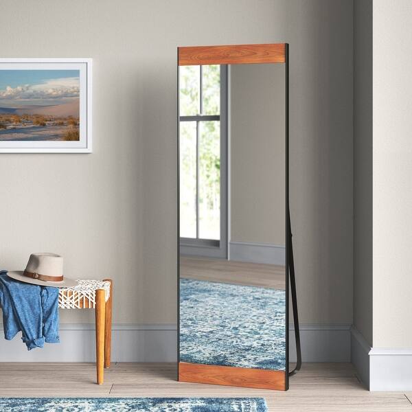 MidCentury Modern Full Length Mirror Freestanding Floor Mirror Overstock 35996976